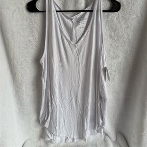 Torrid Super Soft White V-Neck Tank